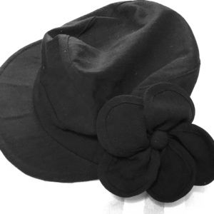 Black French hat
